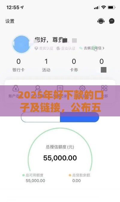 2025年好下款的口子及链接，公布五个最新黑户撸口子