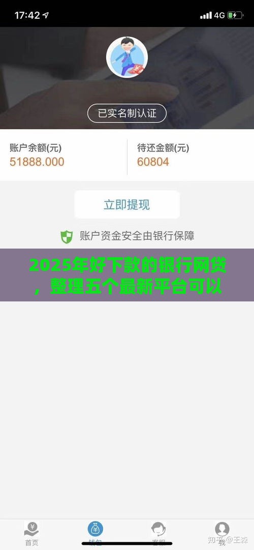 2025年好下款的银行网贷，整理五个最新平台可以百分百借款网贷