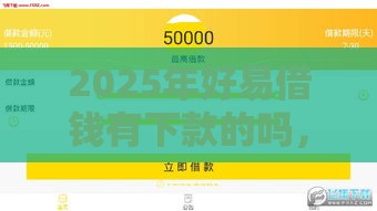 2025年好易借钱有下款的吗，试试这五个最新十大安全借钱平台