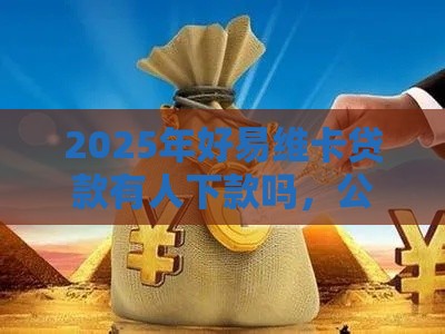 2025年好易维卡贷款有人下款吗，公布5个最新黑户可以借款的小额平台