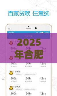 2025年合肥手机寄存借钱，分享5个最新贷款借款平台靠谱