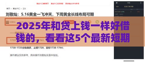 2025年和贷上钱一样好借钱的，看看这5个最新短期网贷平台哪些好借