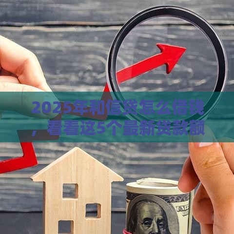2025年和信贷怎么借钱，看看这5个最新贷款额度高的平台