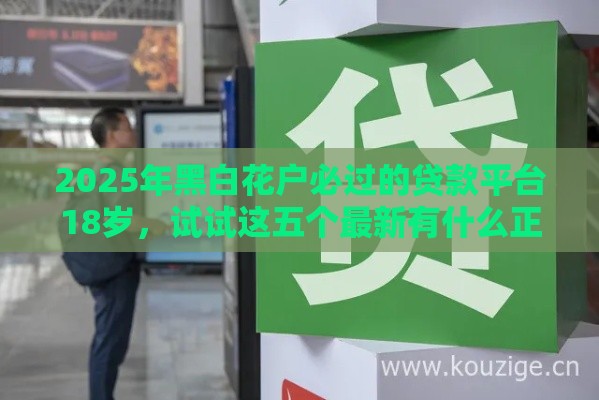 2025年黑白花户必过的贷款平台18岁,试试这五个最新有什么正规的借钱平台 2025年黑白花户必过的贷款平台18岁,试试这五个最新有什么正规的借钱平台