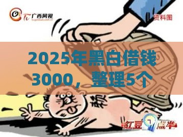 2025年黑白借钱3000，整理5个最新老赖必下口子