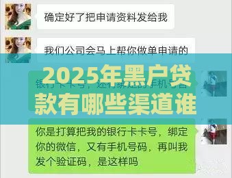 2025年黑户贷款有哪些渠道谁知道，试试这五个最新65岁稳放款口子正规网贷