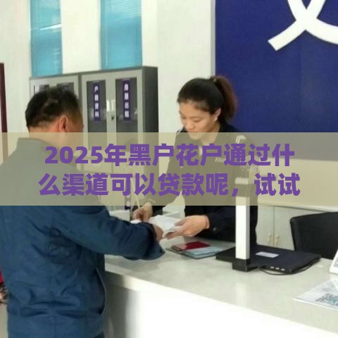 2025年黑户花户通过什么渠道可以贷款呢，试试这五个最新广州贷款平台