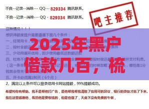 2025年黑户借款几百，梳理五个最新有什么像安逸花这种软件