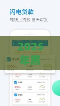 2025年黑户借钱app保证通过，试试这5个最新比信用飞更好下款的口子