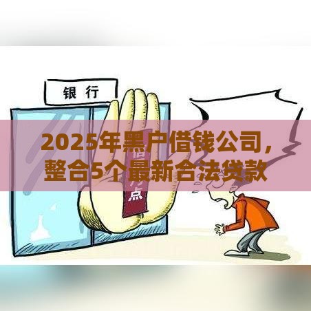 2025年黑户借钱公司，整合5个最新合法贷款平台