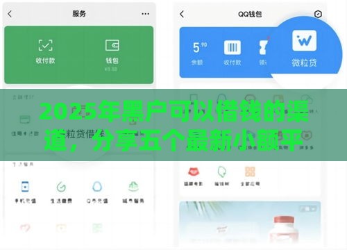 2025年黑户可以借钱的渠道，分享五个最新小额平台借钱容易通过不看征信