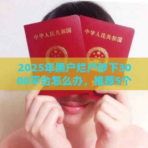 2025年黑户烂户秒下3000平台怎么办，推荐5个最新微信有什么贷款平台