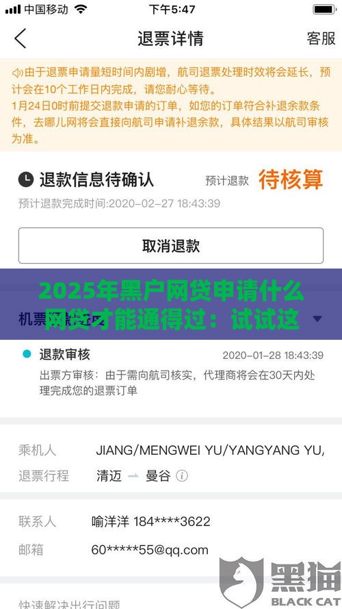 2025年黑户网贷申请什么网贷才能通得过：试试这五个2025热门先息后本贷款平台