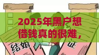 2025年黑户想借钱真的很难，梳理5个最新贷款最快的平台