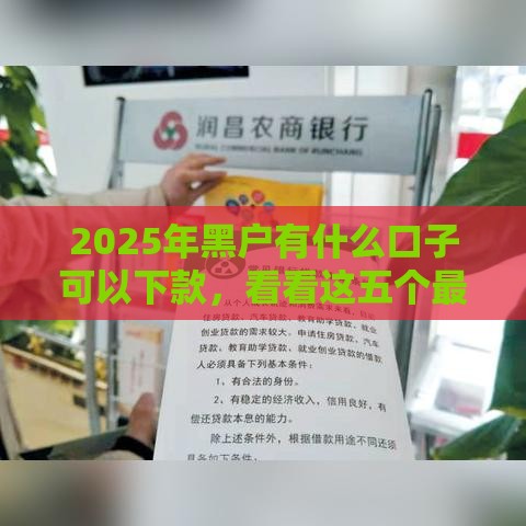 2025年黑户有什么口子可以下款，看看这五个最新不看征信秒下款的平台