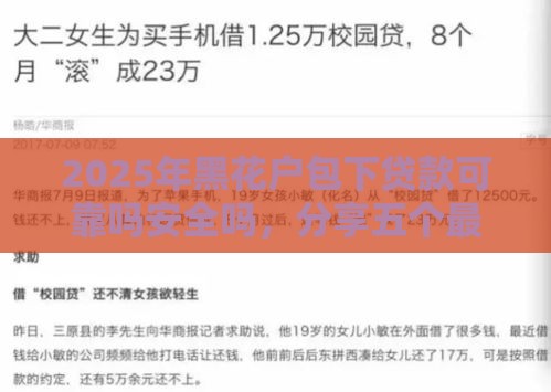 2025年黑花户包下贷款可靠吗安全吗，分享五个最新放款新口子