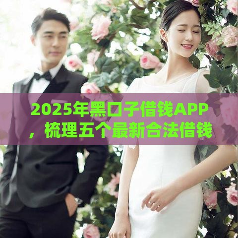2025年黑口子借钱APP，梳理五个最新合法借钱平台