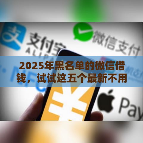 2025年黑名单的微信借钱，试试这五个最新不用征信就能借钱的平台