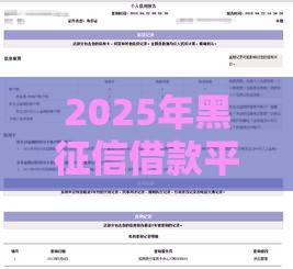 2025年黑征信借款平台，试试这5个最新借款平台适合黑户下款