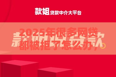 2025年很多网贷都被拒了怎么办，分享五个最新贷款平台都