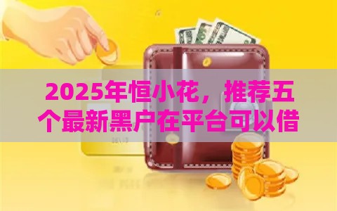 2025年恒小花，推荐五个最新黑户在平台可以借款
