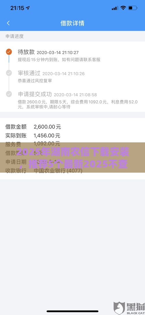 2025年湖南农信下载安装，推荐5个最新2025不查征信能下款的平台