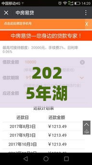 2025年湖州急借钱，分享五个最新60到65借款平台