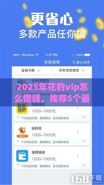 2025年花豹vip怎么借钱，推荐5个最新像橙多分一样的借款平台