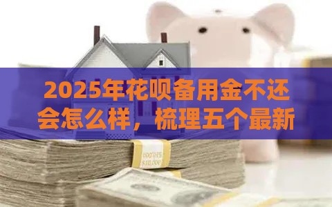 2025年花呗备用金不还会怎么样，梳理五个最新有那些平台可以借钱