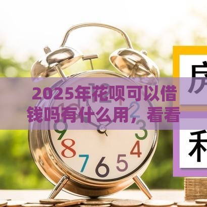2025年花呗可以借钱吗有什么用，看看这五个最新公积金网上贷款平台