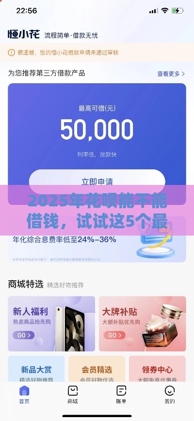 2025年花呗能不能借钱，试试这5个最新小额贷款平台推荐