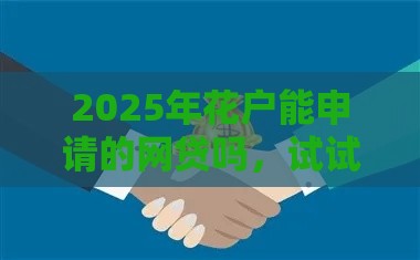 2025年花户能申请的网贷吗，试试这五个最新半夜秒下款的高炮口子