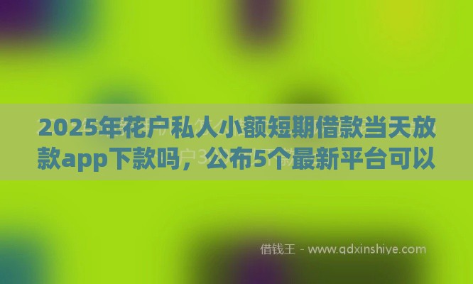 2025年花户私人小额短期借款当天放款app下款吗,公布5个最新平台可以快速借钱 2025年花户私人小额短期借款当天放款app下款吗,公布5个最新平台可以快速借钱