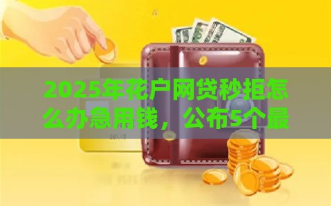 2025年花户网贷秒拒怎么办急用钱，公布5个最新贷款容易过的平台