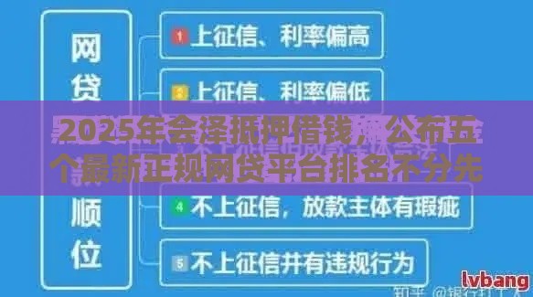 2025年会泽抵押借钱，公布五个最新正规网贷平台排名不分先后