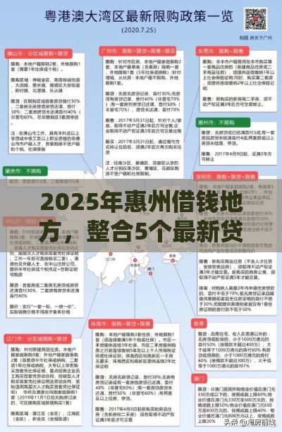 2025年惠州借钱地方,整合5个最新贷款平台最容易贷到款 2025年惠州借钱地方,整合5个最新贷款平台最容易贷到款
