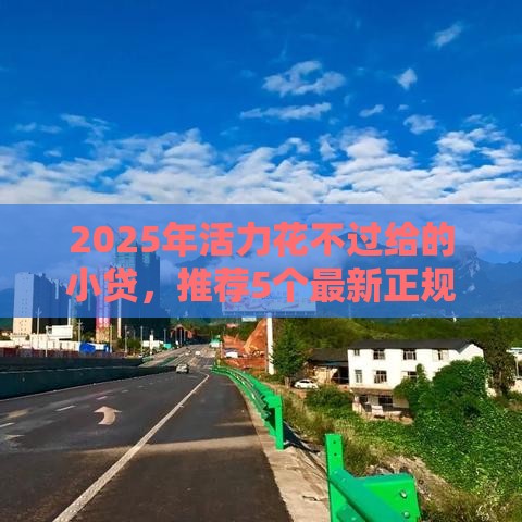 2025年活力花不过给的小贷，推荐5个最新正规平台可以借钱