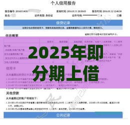 2025年即分期上借钱，梳理5个最新什么贷款平台不查征信