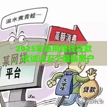 2025年急用钱找贷款，试试这五个最新黑户短借平台,秒下款还可靠