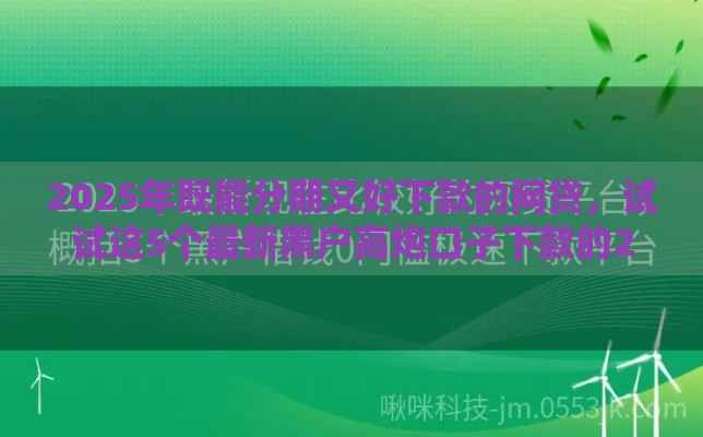 2025年既能分期又好下款的网贷，试试这5个最新黑户高炮口子下款的2025