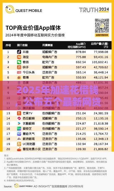 2025年加速花借钱，公布五个最新网贷平台怎么推广