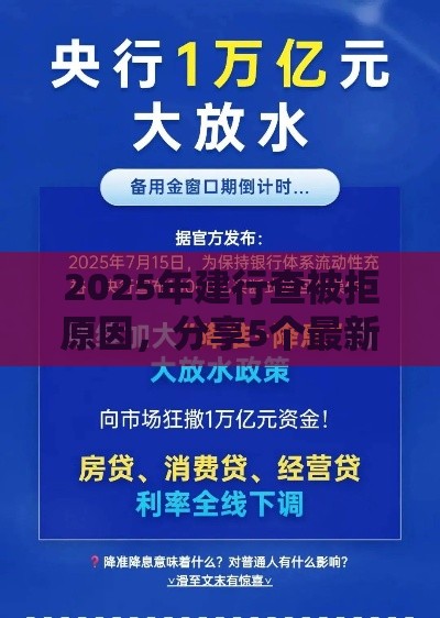 2025年建行查被拒原因，分享5个最新贷款口子