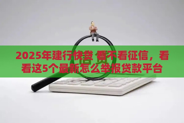 2025年建行快贷 看不看征信，看看这5个最新怎么举报贷款平台