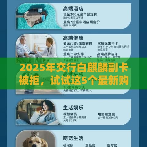2025年交行白麒麟副卡被拒，试试这5个最新购物贷款平台