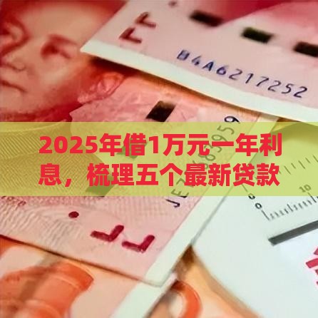 2025年借1万元一年利息，梳理五个最新贷款有借款平台