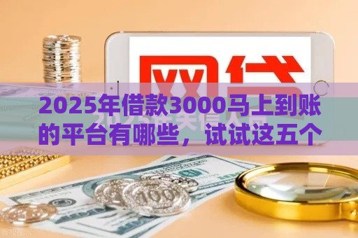 2025年借款3000马上到账的平台有哪些，试试这五个最新失信人可以借钱的平台