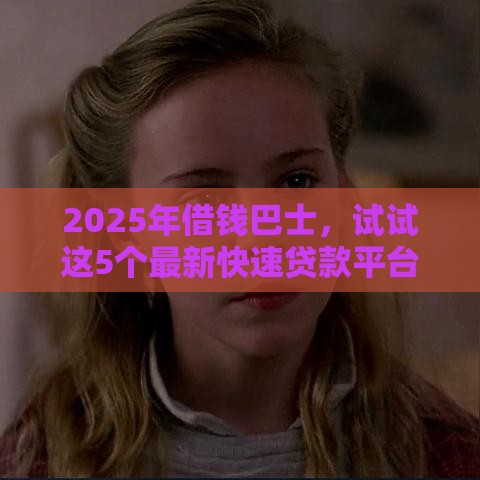 2025年借钱巴士，试试这5个最新快速贷款平台