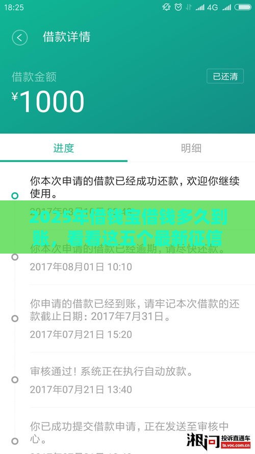 2025年借钱宝借钱多久到账，看看这五个最新征信花手机上太高利息贷款软件