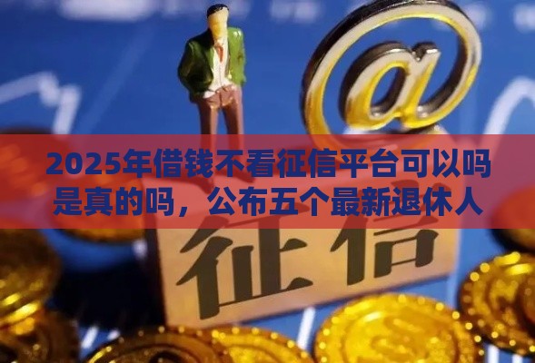 2025年借钱不看征信平台可以吗是真的吗，公布五个最新退休人员贷款平台