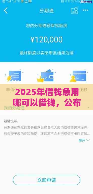 2025年借钱急用哪可以借钱，公布5个最新平台借钱